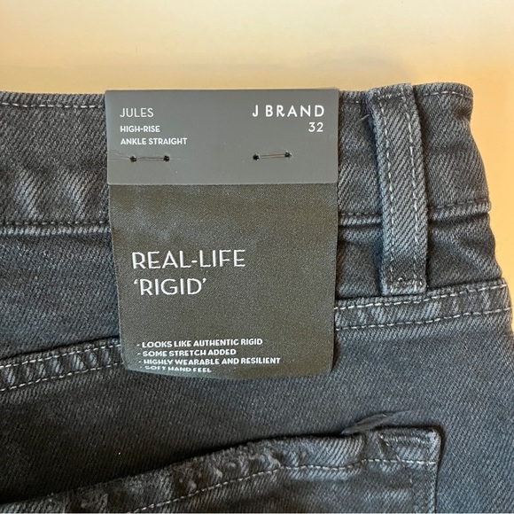 J Brand Jules Undercover Destruct Black Raw Hem Ankle Jeans - Picture 6 of 11